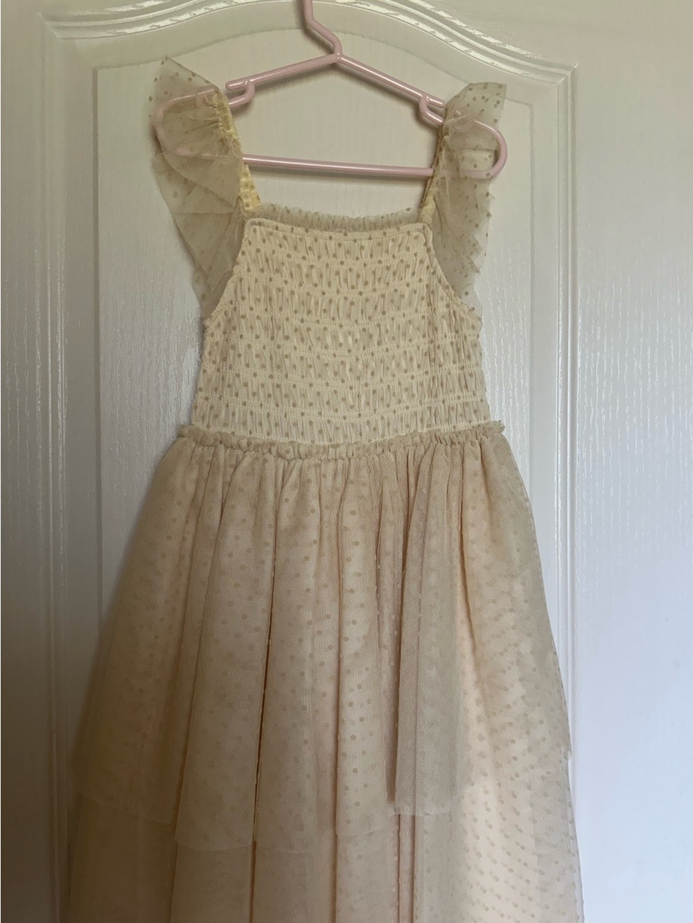Noralee Valentina Ivory Dotted Tulle Dress Girls Size 8